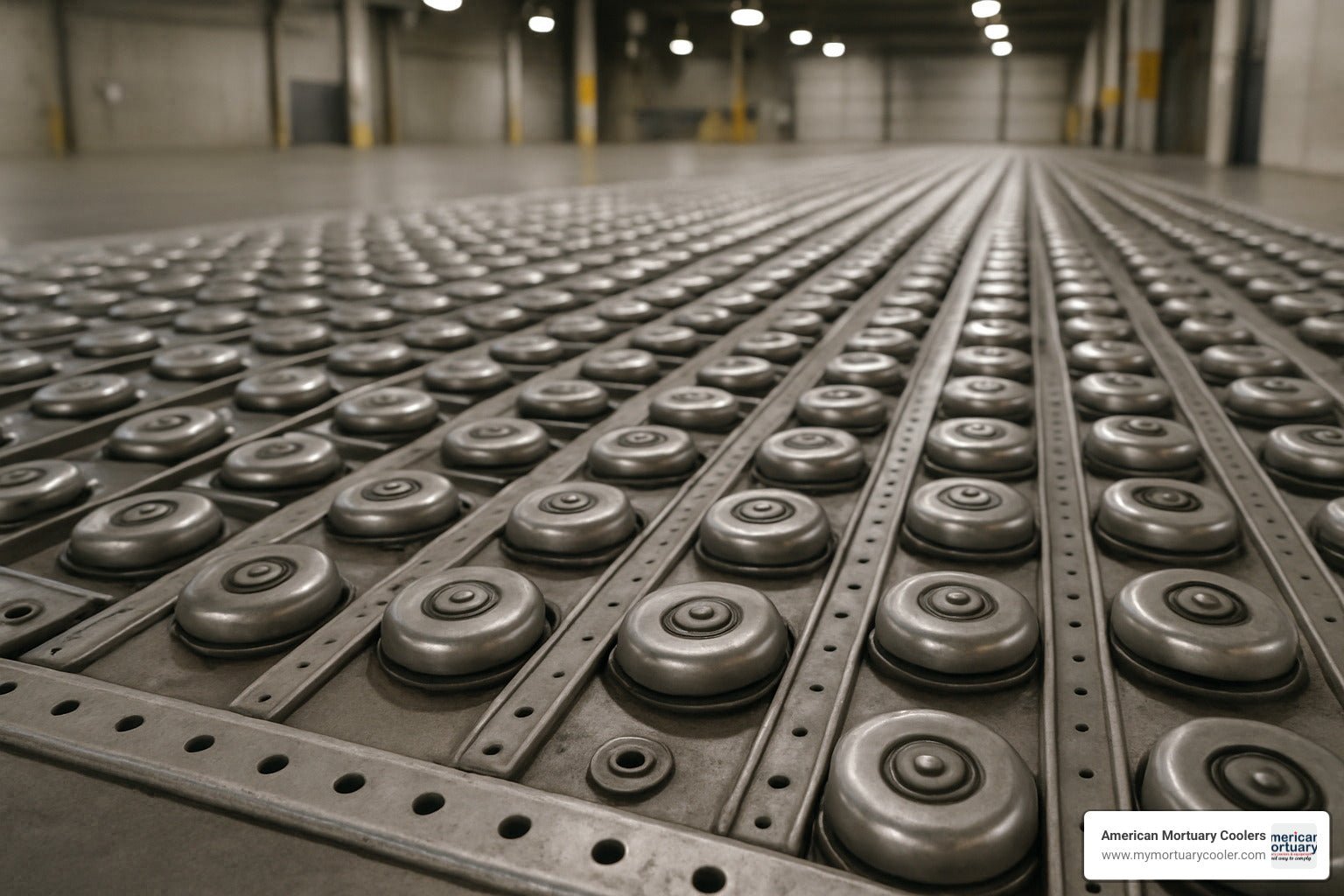 Beginner's Guide to Rollerbed Floors: What They Are and How They Work - American Mortuary Coolers & Equipments Beginner's Guide to Rollerbed Floors: What They Are and How They Work - American Mortuary Coolers & Equipments